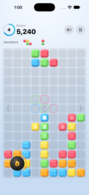 Una partida de Blockiloco